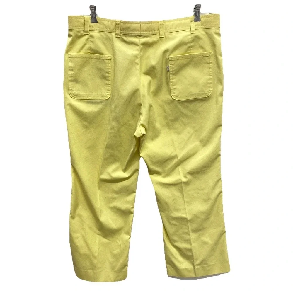 Vintage Levi's Sportswear Yellow‎ Action Slacks Men's 38x27.5 Flat Front Golf
